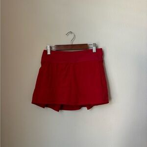 lululemon red pace rival skirt